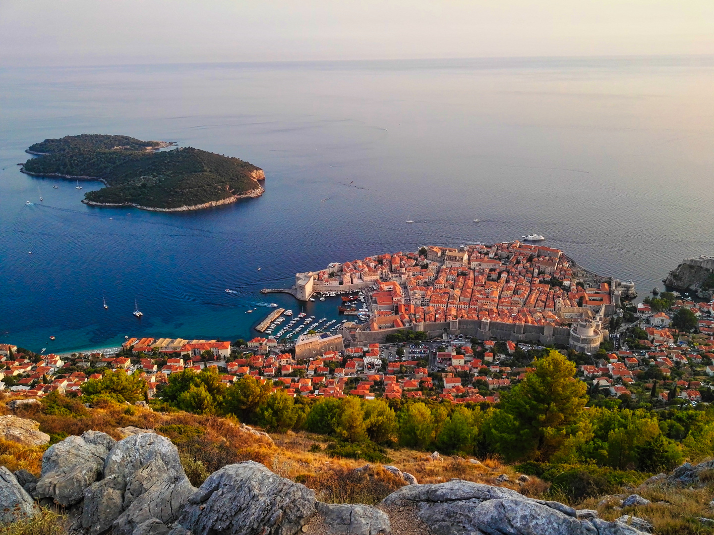 Dubrovnik von Berg Srd aus