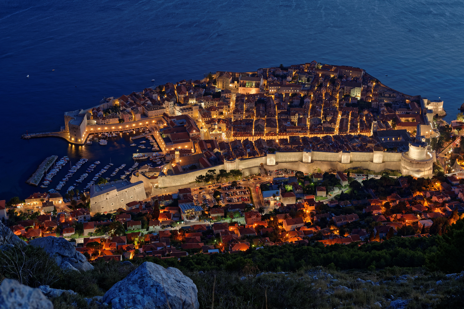 Dubrovnik zur blauen Stunde