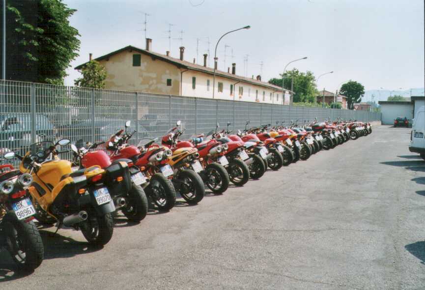 Ducati parking only, all others will be towed away!