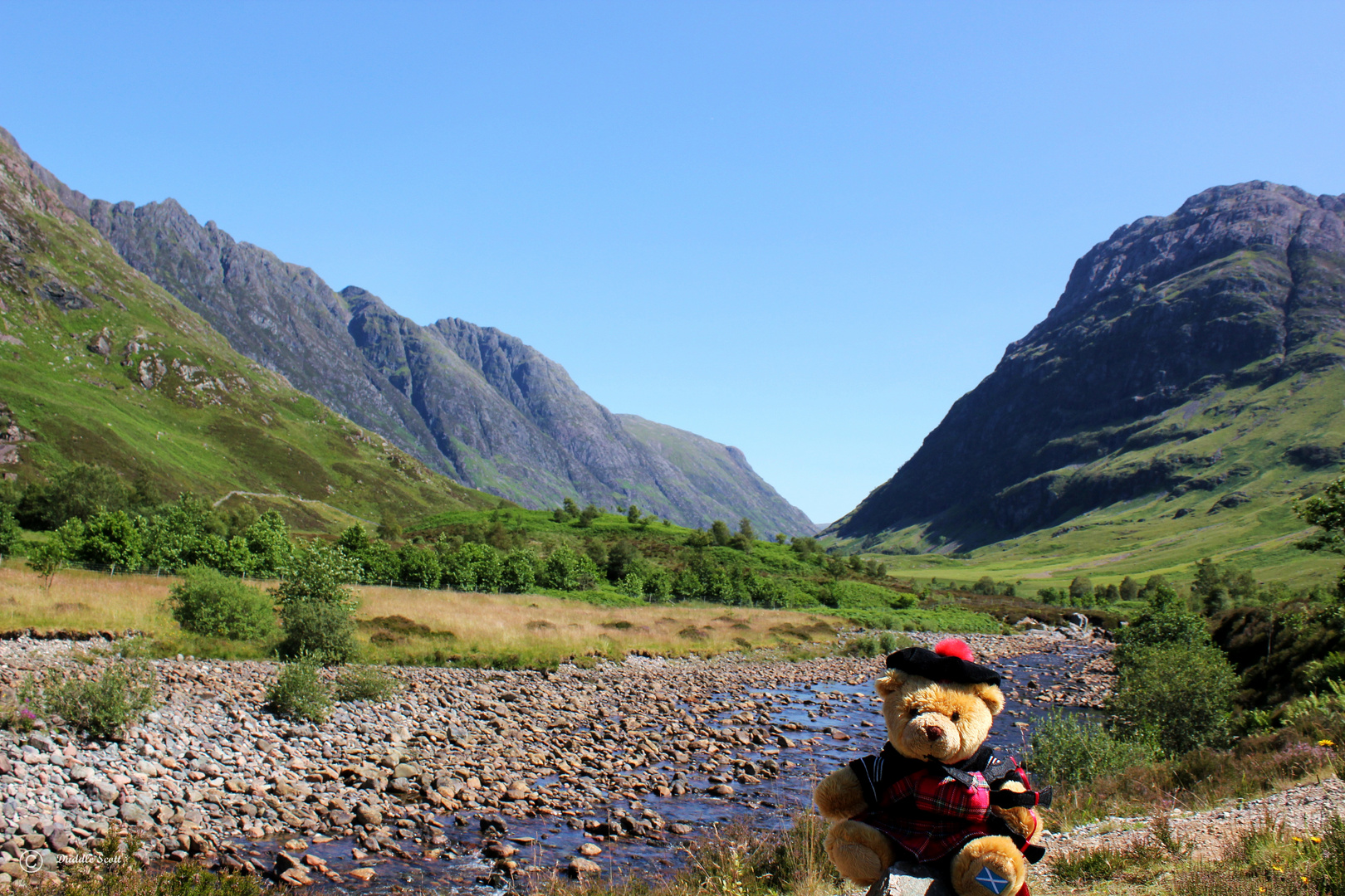 Duddle in den Highlands von Glen Coe