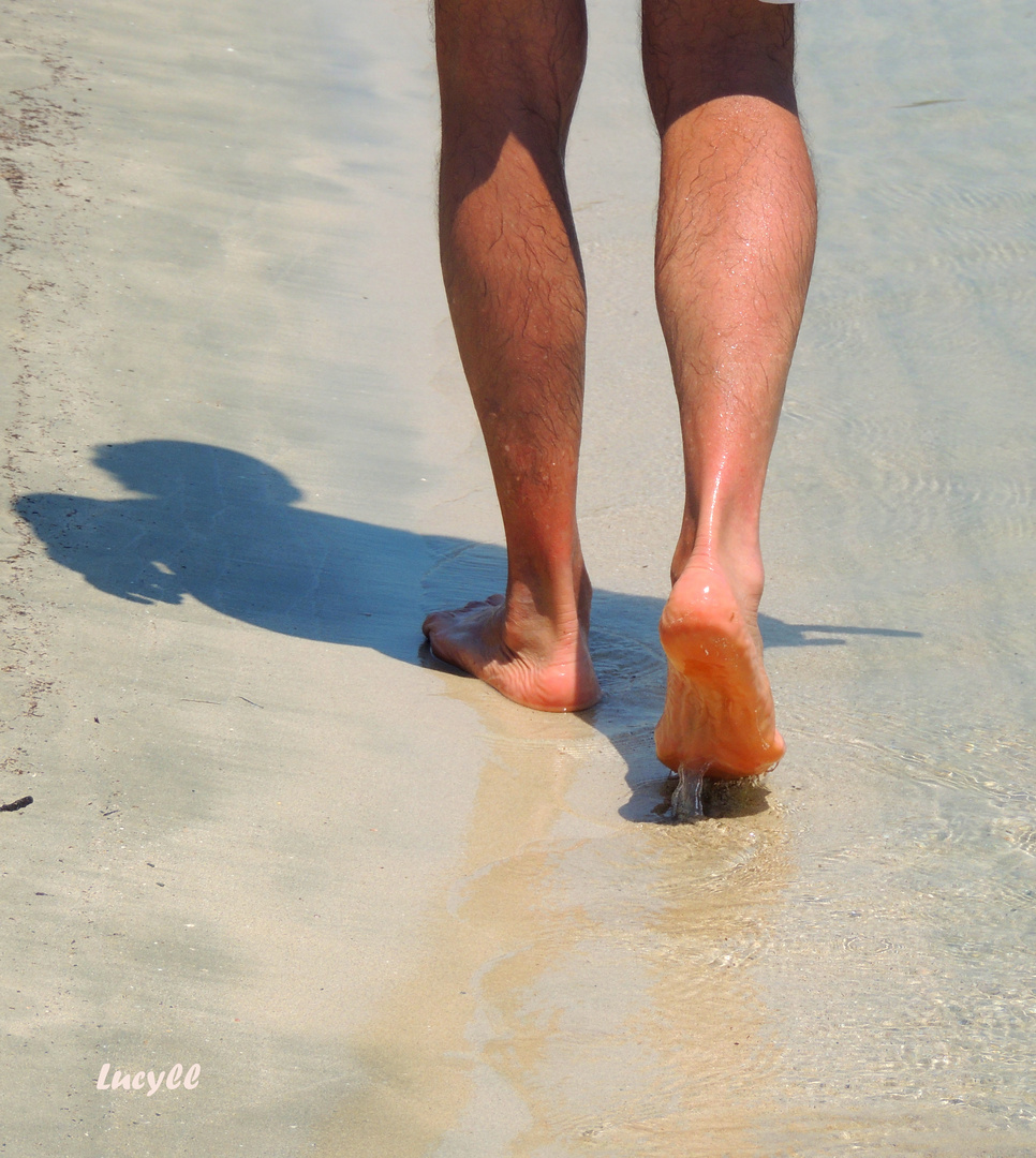 due passi in spiaggia