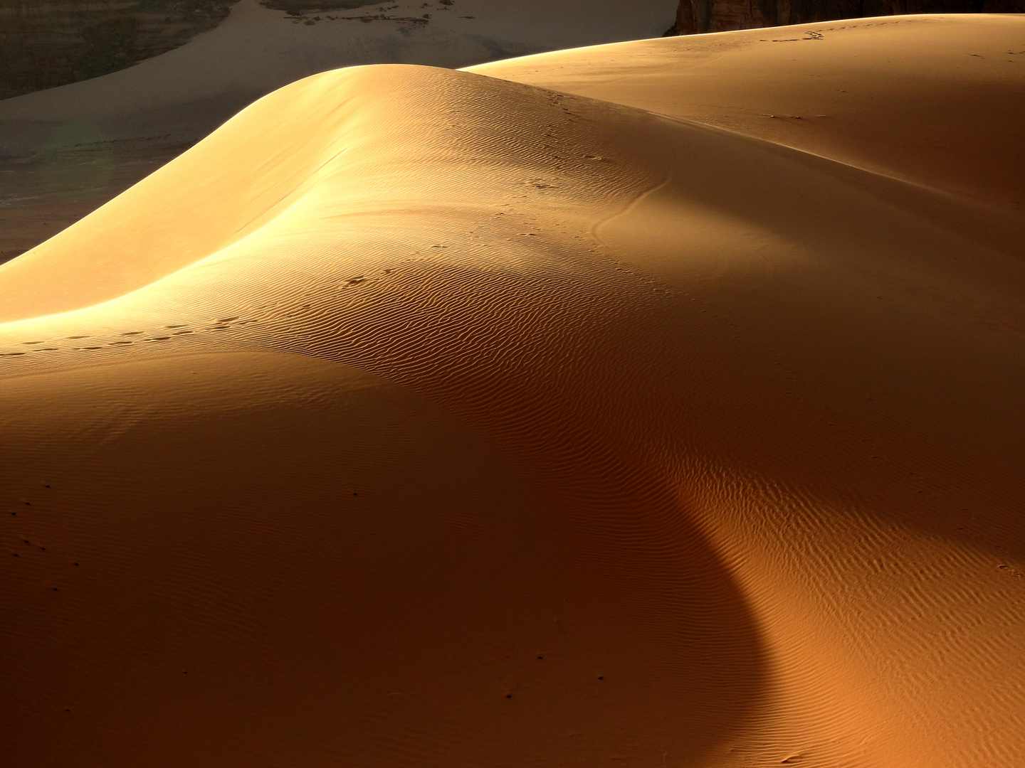 düne im Tadrart (Süd-Algerien, bei Djanet) 