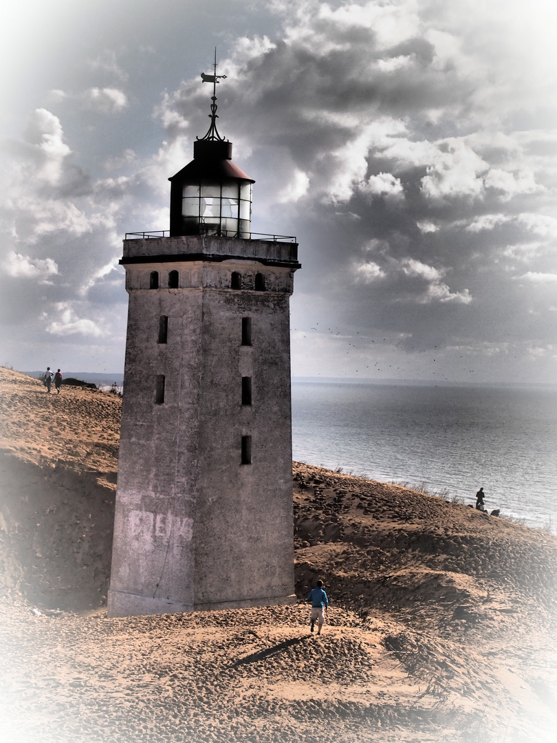 Düne mit Leuchtturm