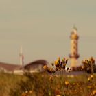 Düne mit Warnemünder Wahrzeichen