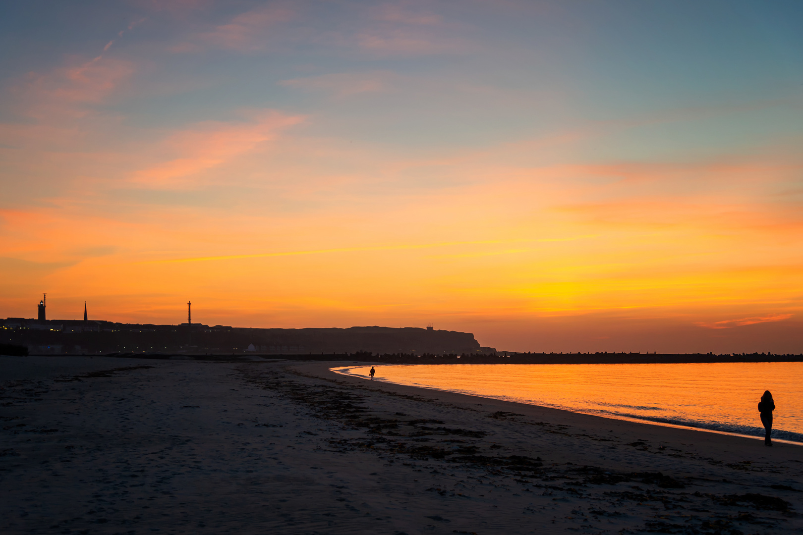 Düne Nordstrand am Abend