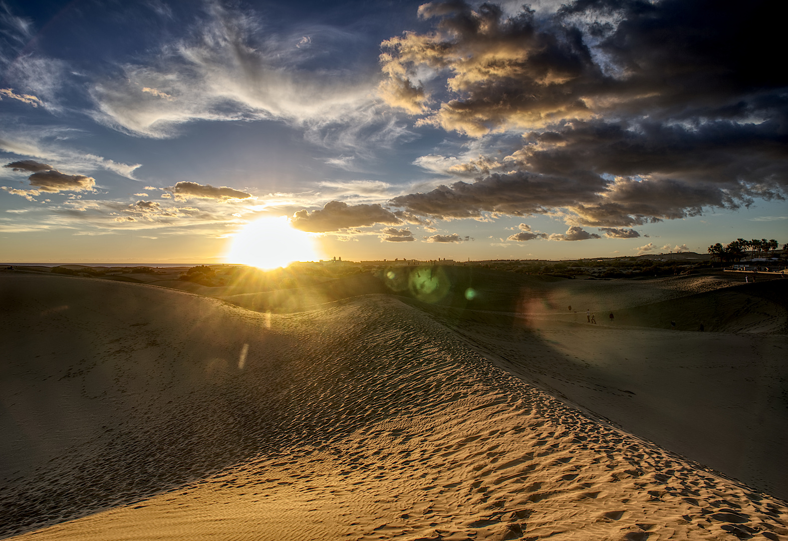 Dünen Sonnenuntergang