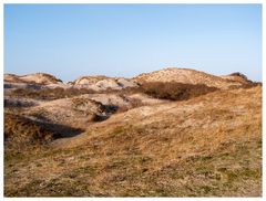 Dünen unter blauem Himmel