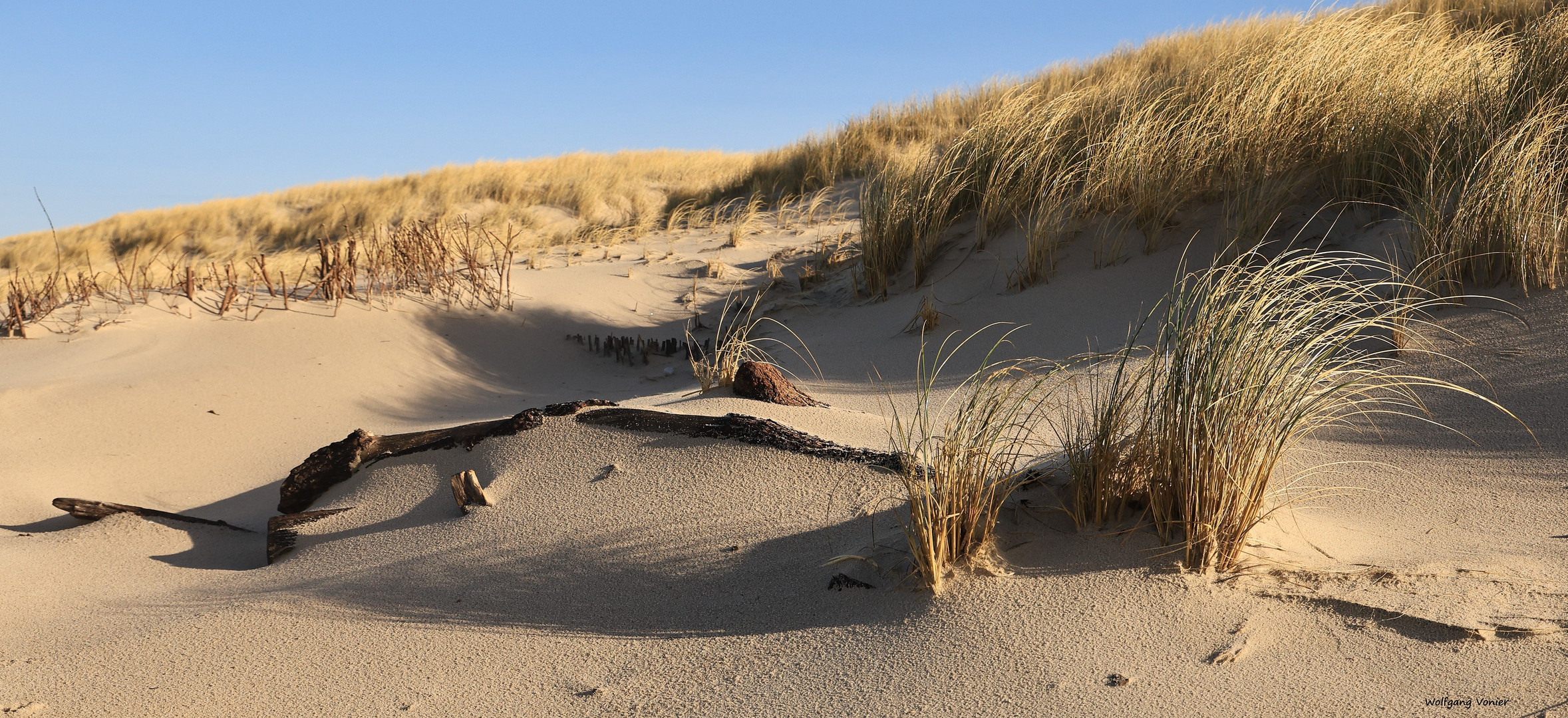 Dünenlandschaft am Weststrand auf Sylt