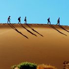 Duenenwanderer in Sossusvlei