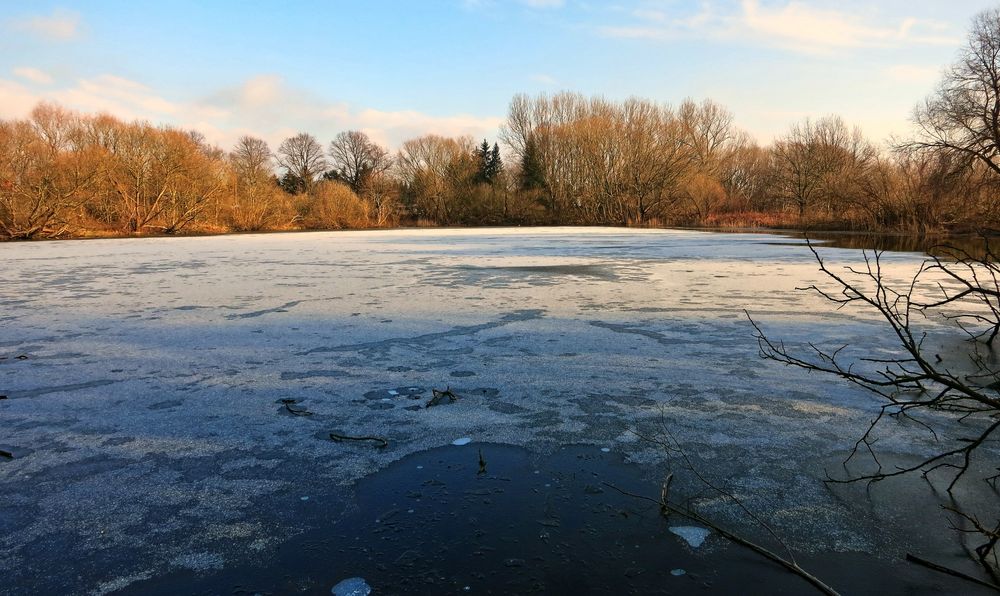 Dünne Eisschicht Foto & Bild landschaft, bach, fluss & see, see