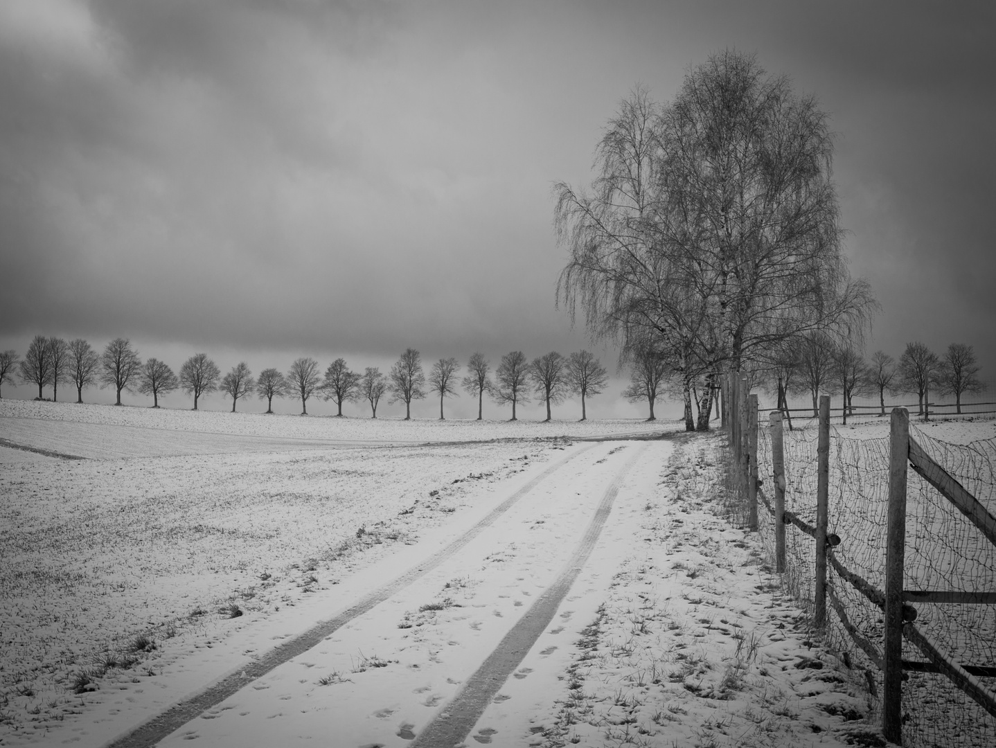 Dünnschnee Winter