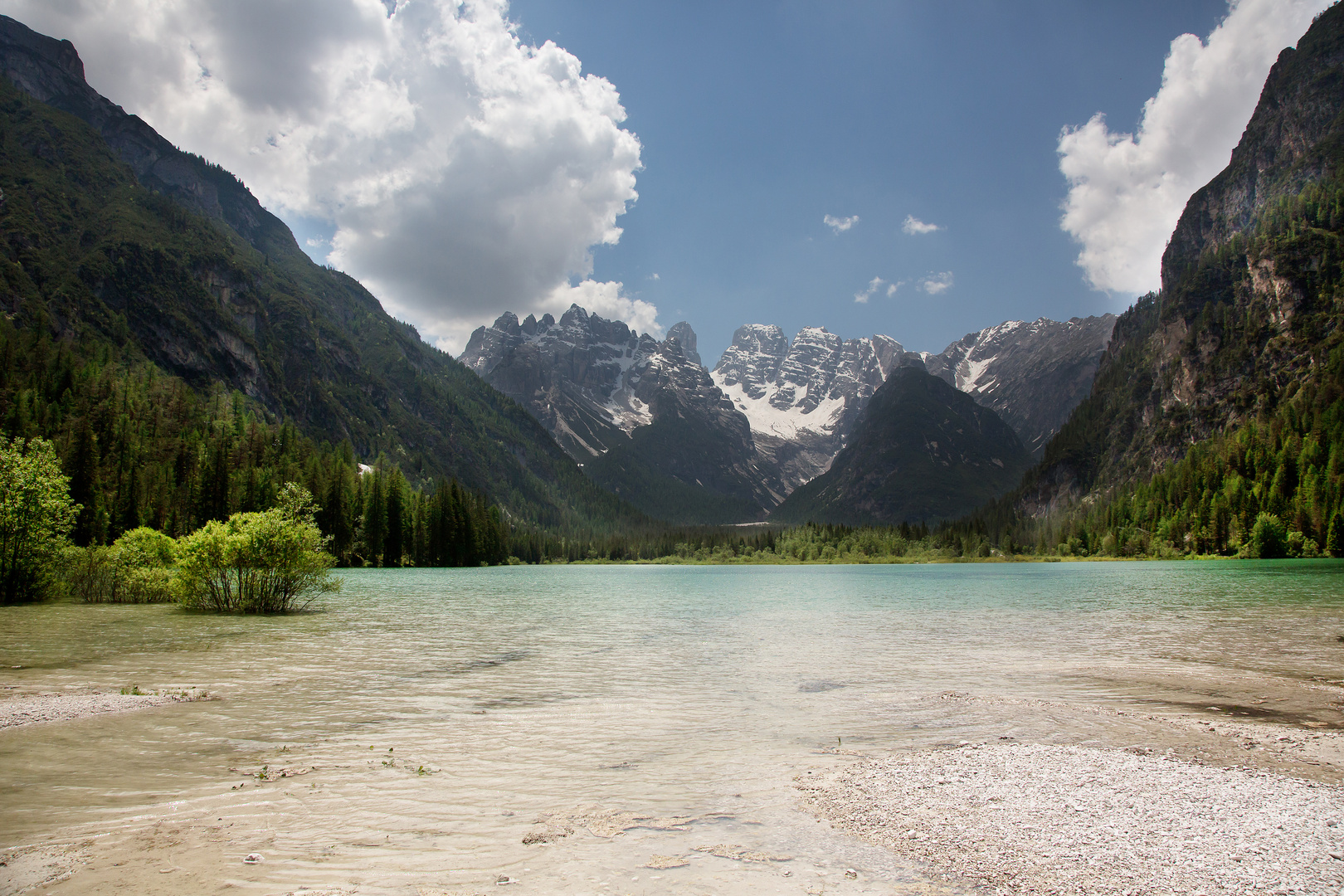 Dürrensee in den Dolomiten