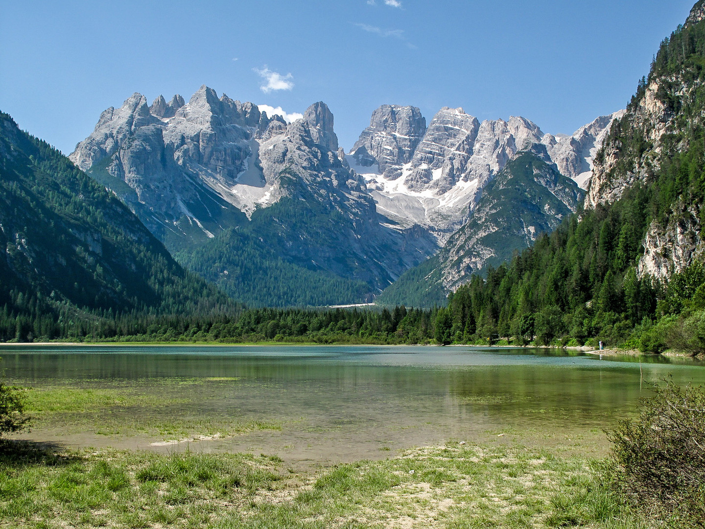 Dürrensee mit Cristallo-Massiv