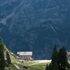 Dürrensteinhütte vor Monte Cristallo, Pragser Dolomiten