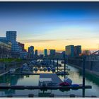 Düsseldorf- Abendstimmung am Medienhafen