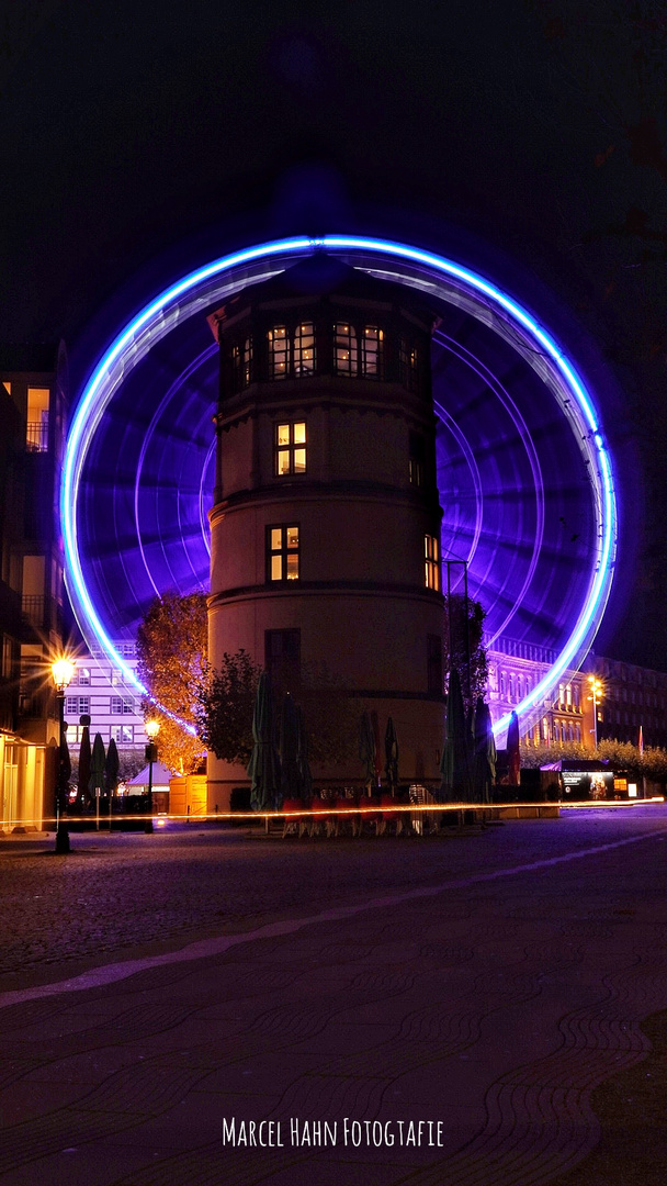 Düsseldorf Altstadt Burgplatz Riesenrad 