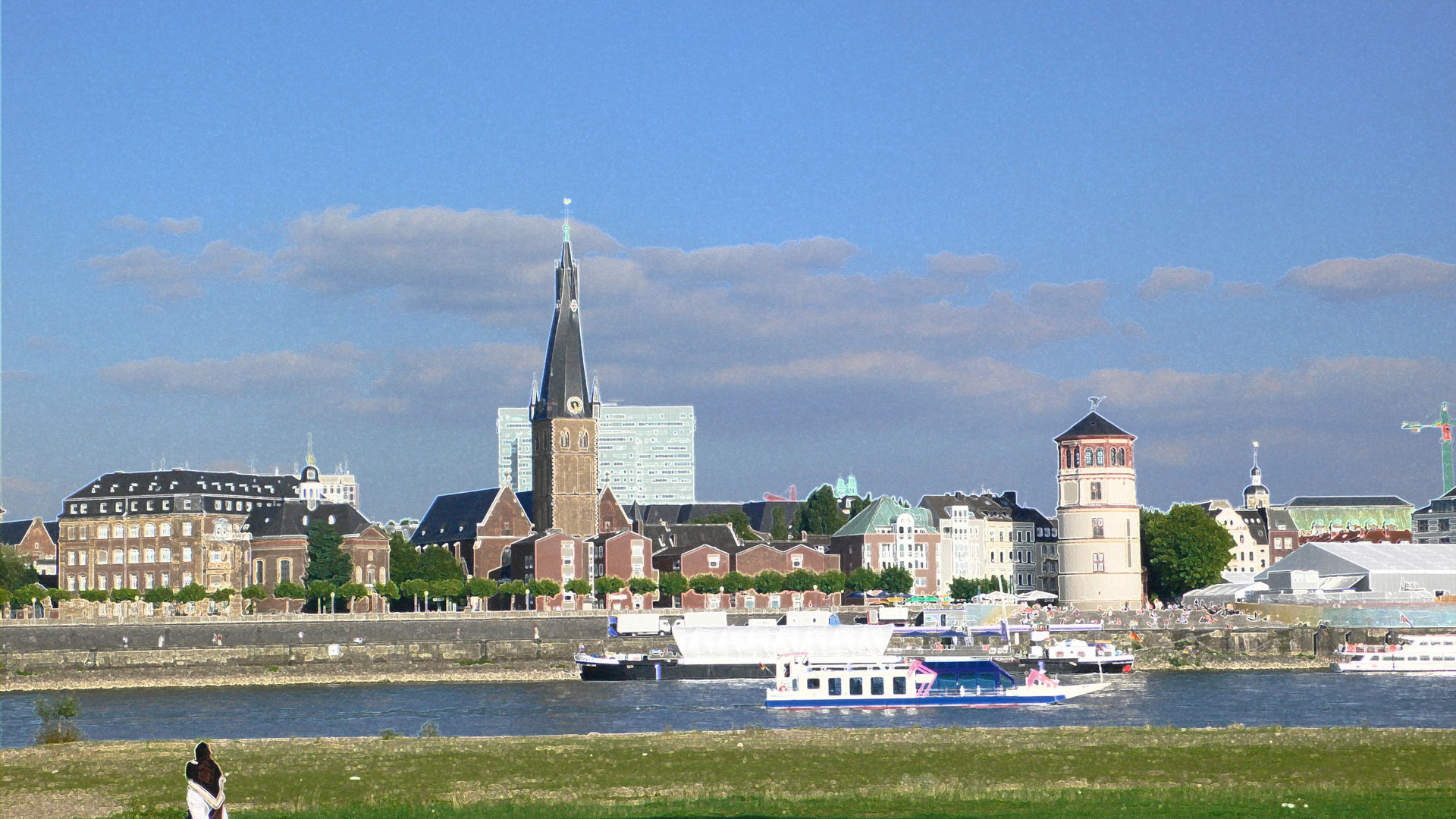 Düsseldorf am Rhein