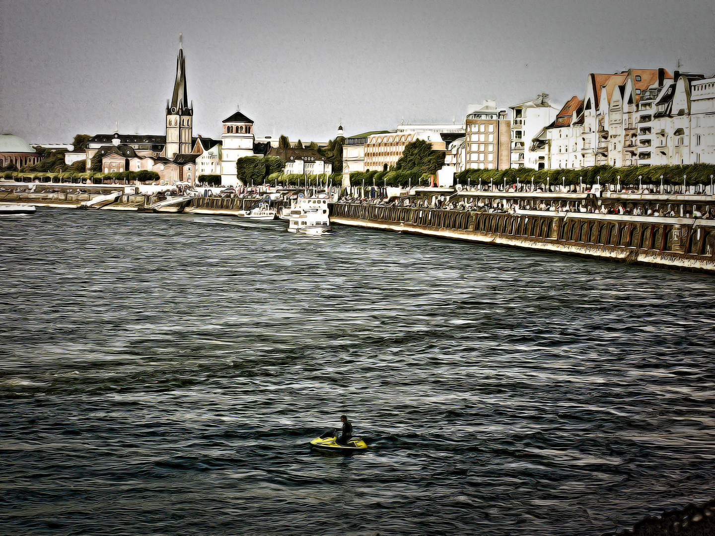 Düsseldorf am Rhein