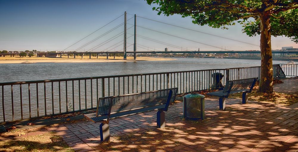 DÜSSELDORF - An der Rheinpromenade -