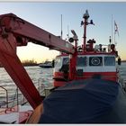 Düsseldorf - auf dem Feuerlöschboot auf dem Rhein