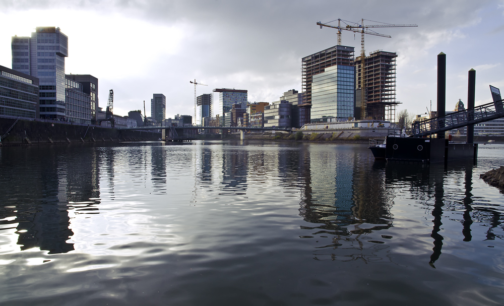 Düsseldorf, Baustelle Medienhafen