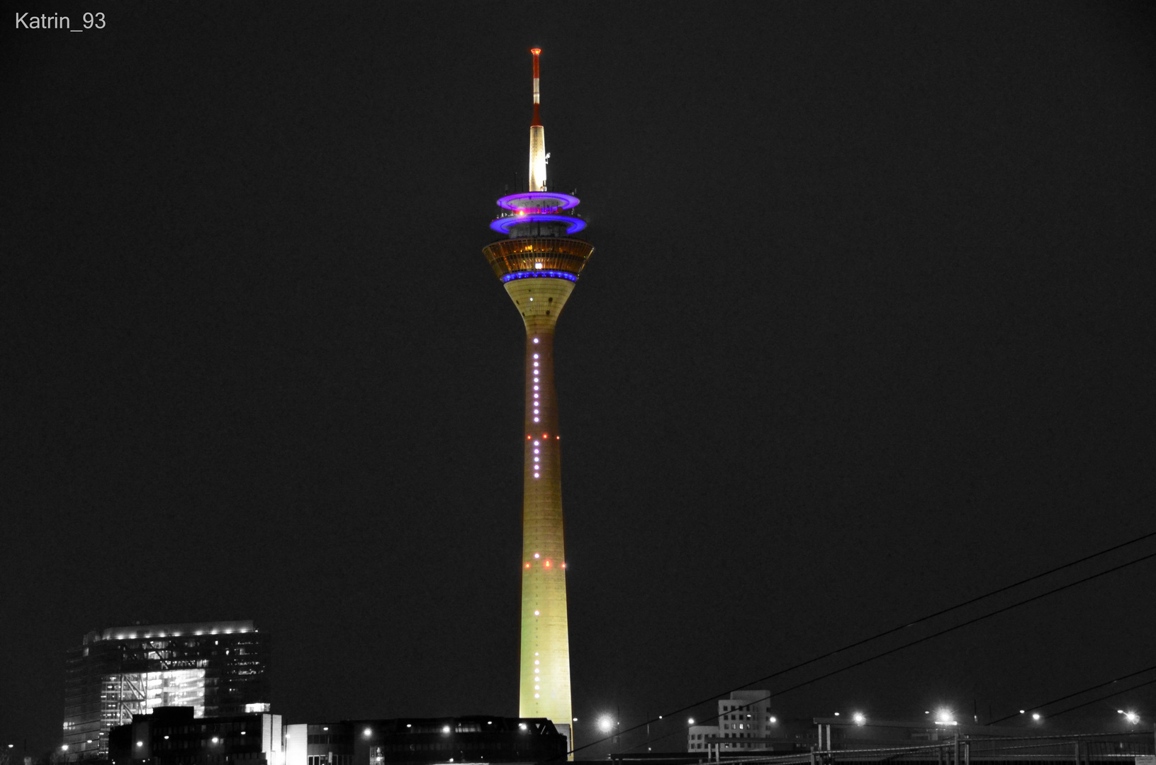 Düsseldorf bei Nacht