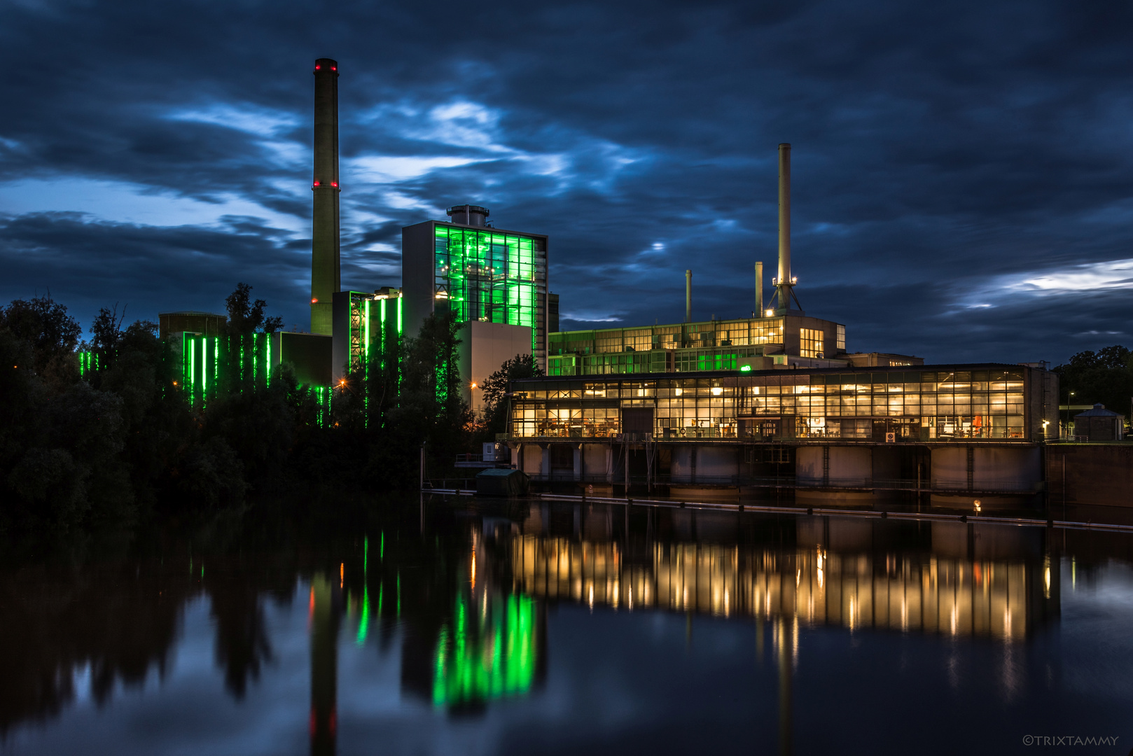 Düsseldorf bei Nacht...Hafen, Lausward