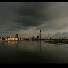 Düsseldorf bei schlechtem Wetter