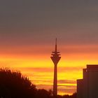 Düsseldorf bei Sonnenaufgang