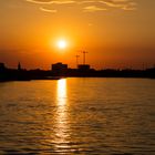 Düsseldorf bei Sonnenuntergang