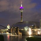 Düsseldorf Fernsehturm und Medienhafen vom Hyatt Hotel