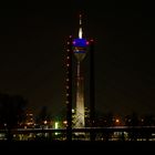 Düsseldorf Fernsehturm und Rhein-Knie-Brücke