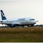 Düsseldorf - Flughafen - Die Finnair auf der Startbahn