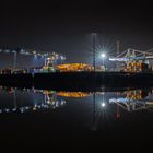 Düsseldorf Hafen am späteren Abend