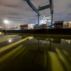 Düsseldorf Hafen am späteren Abend