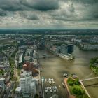 Düsseldorf Hafen von oben