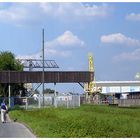 Düsseldorf - Hafen - Weg zum Containerverladeplatz