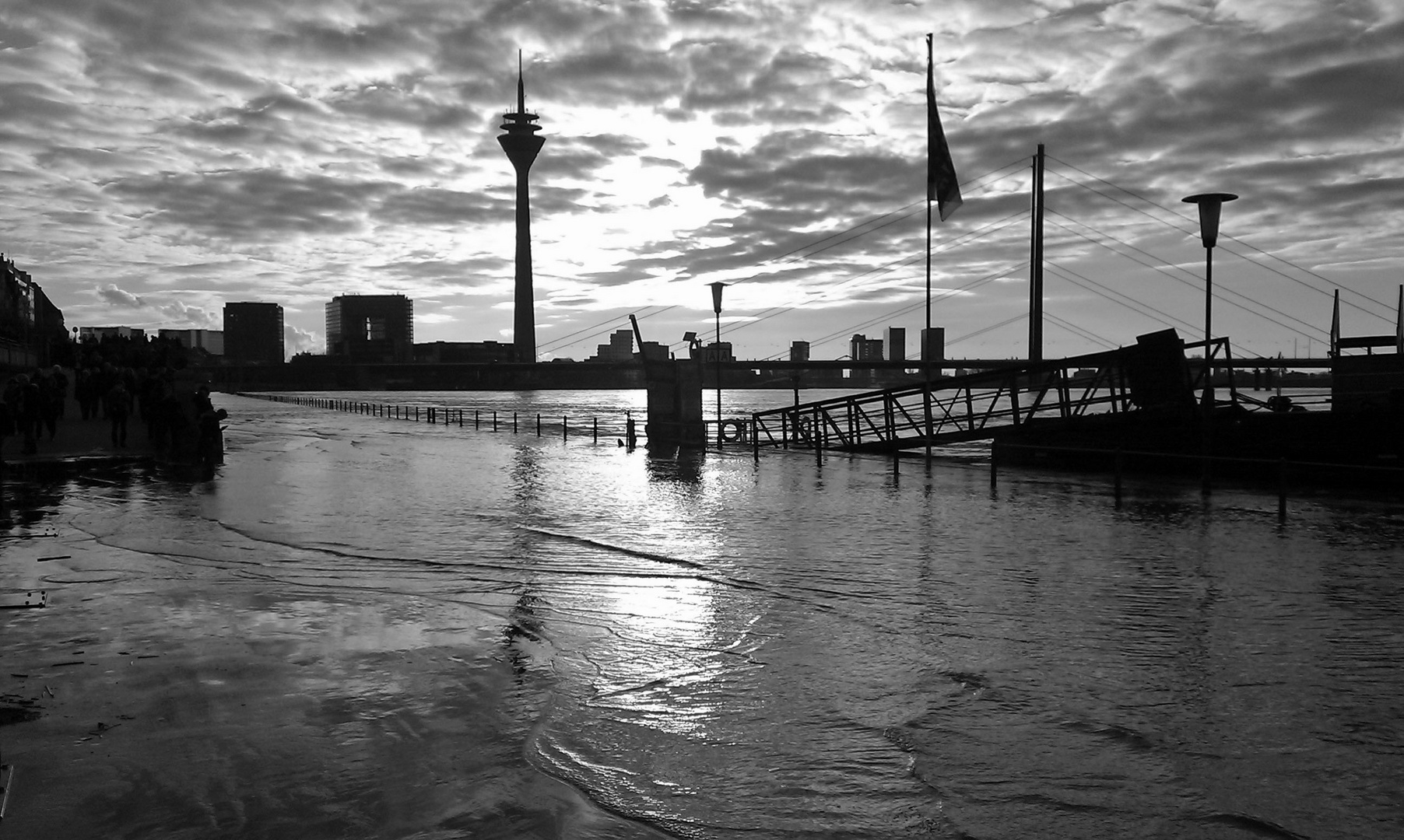 Düsseldorf Hochwasser