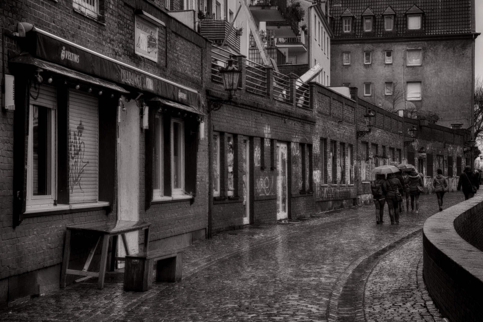 Düsseldorf im Regen