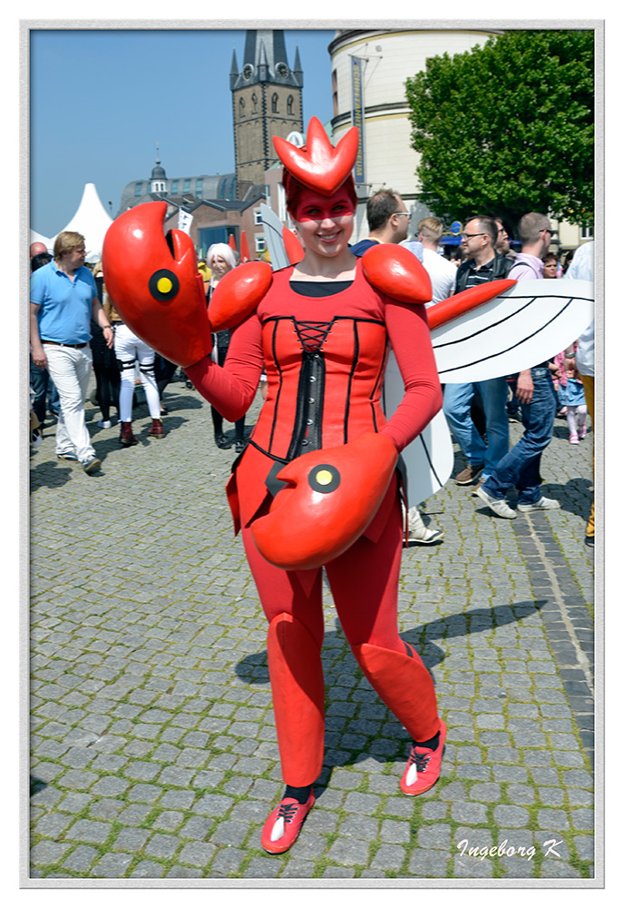 Düsseldorf - Japan-Fest 2014 - ein lachender Harlekin