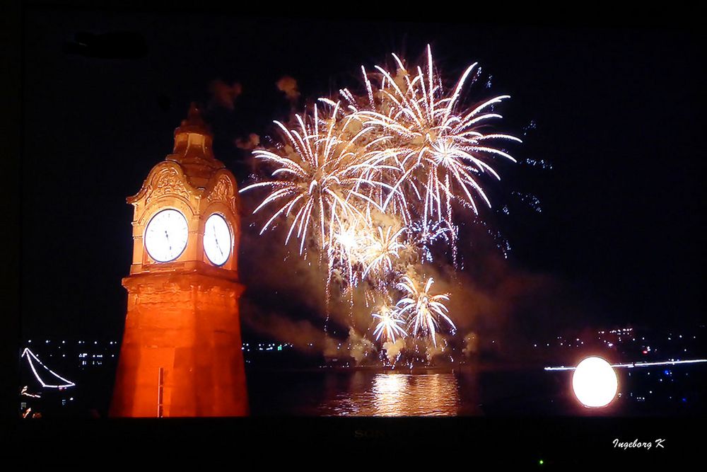 Düsseldorf japanisches Feuerwerk.