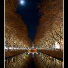 Düsseldorf Königsallee im Herbst und bei Nacht