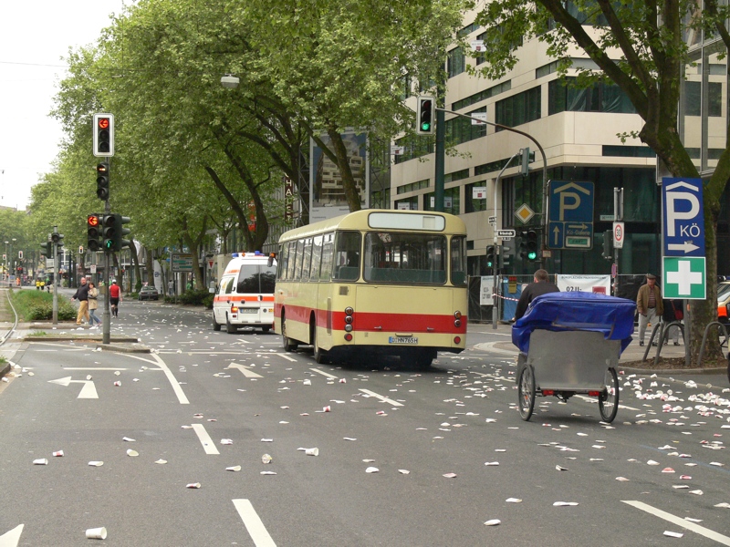 Düsseldorf: Marathon-Ende und drei Finisher