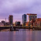 Düsseldorf Medien Hafen im Sonnenaufgang