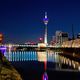 Dsseldorf Medienhafen bei Nacht