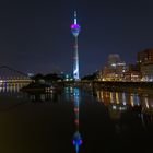 Düsseldorf Medienhafen in der Nacht