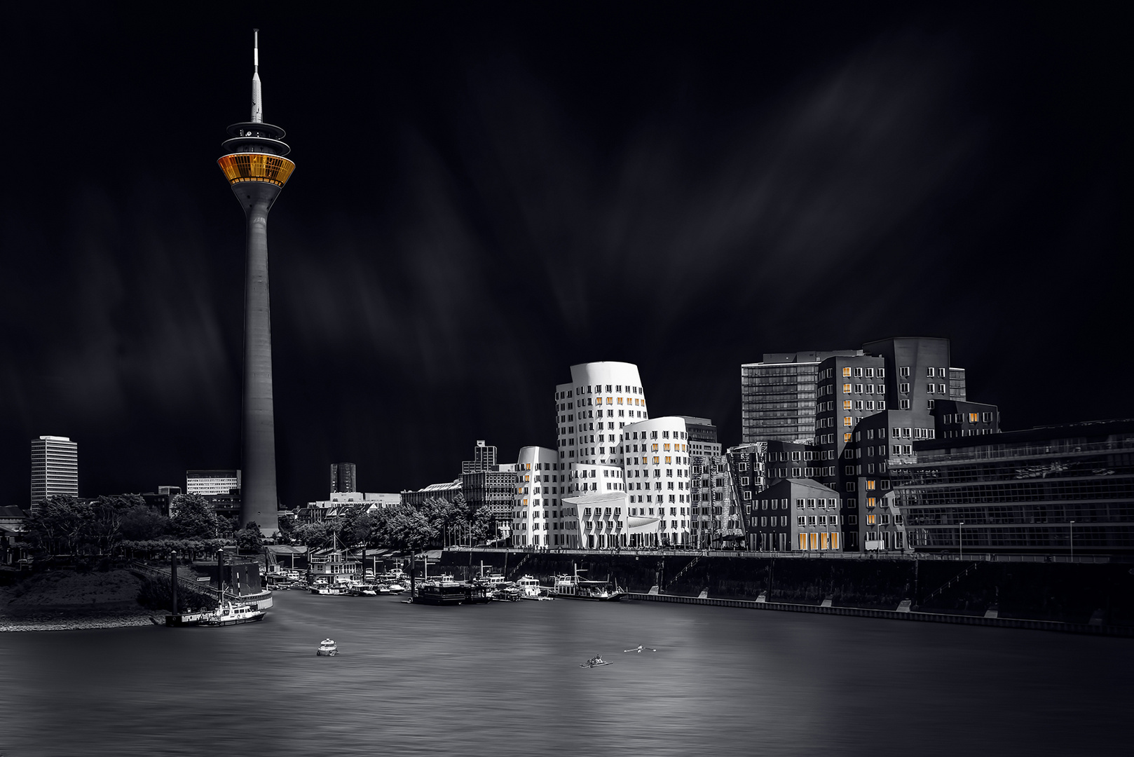 Düsseldorf Panorama Hafen