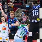 Duesseldorf, PSG Bank Dome , 1. Handball Bundesliga, BHC vs. SC Magdeburg, 18.12.2021.