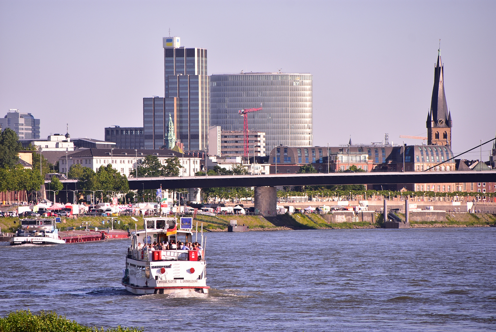 Düsseldorf Rhein Juni 2019 