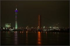 Düsseldorf  Rheinkniebrücke ...